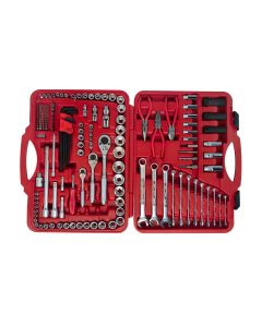 MasterPro 161Pc Metric & SAE Tool Set, 1/4-1/2" Dr, 24T Handle - AC234161A