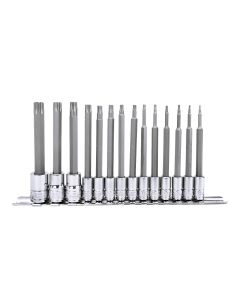 Genius Tools 14 Piece 1/4" & 3/8" Dr. Star Bit Socket Set - BS-2314TL