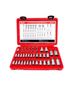 Genius Tools 41 Piece 1/4" & 3/8" & 1/2" Dr. Complete Star Bit Socket Set - BS-23441
