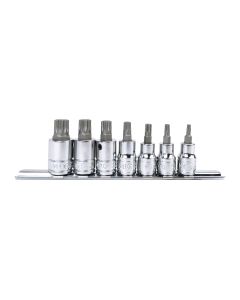 Genius Tools 7 Piece 3/8" Dr. Triple Square Bit Socket Set - BS-307M