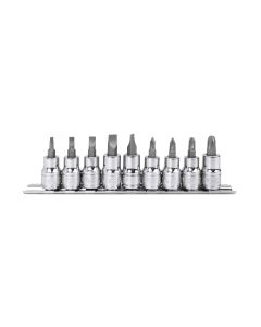 Genius Tools 9 Piece 3/8" Dr. Slotted & Phillips Bit Socket - BS-309S