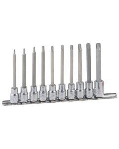 Genius Tools 10 Piece 3/8" Dr. Star Bit Socket Set - BS-310TL