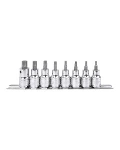 Genius Tools 8 Piece 1/2" Dr. Star Bit Socket Set - BS-408T
