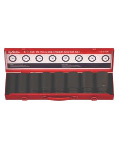 CD Tools 8Pc 3/4" Dr. Metric Deep Impact Socket Set CrMo 26-38mm CD-608M