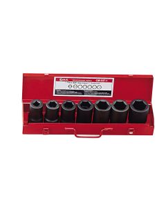 Genius Tools 7 Piece 1" Dr. SAE Deep Impact Socket Set (CR-Mo) - (Old Part# CM-037-1) - CD-807S