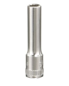 Genius Tools 1/4" Dr. 9mm Deep Hand Socket (12-Point) - 235209
