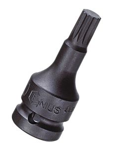 Genius Tools 1/2" Dr. M16 Triple Square Head Driver, 76mmL
