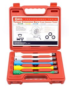 Genius Tools 5-Piece 1/2" Dr. Torque Stick Set, Anti-Overtorque, TO-405EXT