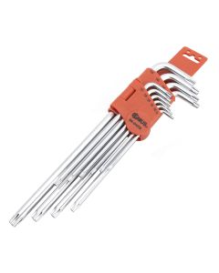 Genius Tools 10 Piece Tamperproof Star Key Wrench Set (S2 Tool Steel) - SK-010TS