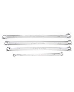 Genius Tools 4 Piece SAE Extra Long Box End Wrench Set - DE-704S
