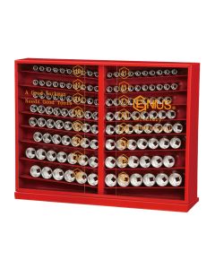Genius Tools 131 Piece 1/2" Dr. Metric Deep Hand Socket Display - GD-4131M