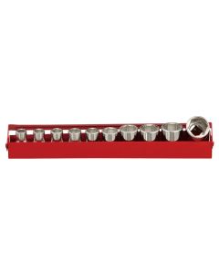 Genius Tools 10 Piece 1/2" Dr. Metric Hand Socket Set - GS-410RM