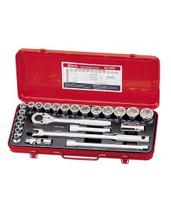 Genius Tools 24 Piece 1/2" Dr. SAE Hand Socket Set - GS-425S