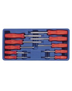 Genius Tools 10 Piece Metric Hex Screwdriver Set - HS-5610M