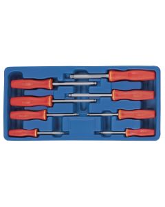 Genius Tools 8 Piece Metric Wobble Hex Screwdriver Set - HS-5708MW