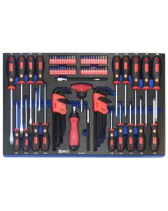 MV Tools 85Pc Screwdriver & Bit Set, EVA Tray, Ergonomic, MV-085