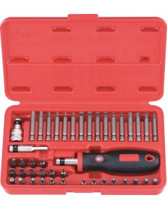 43Pc Hex Shank Screwdriver Bit Set w/Rubber Handle - SC-243A