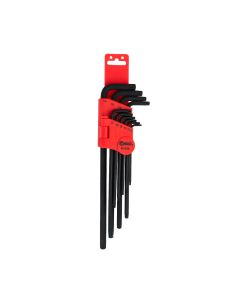 Genius Tools 10pc Long Star Key Wrench Set, HSS, Pro Grade - SK-010L