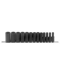 TD Tools 13Pc 3/8" Dr. SAE Deep Impact Socket Set CR-V TD-313S