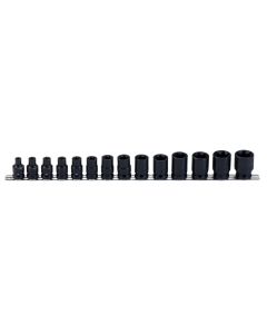 Premium 14Pc Star Impact Socket Set 1/2" Dr Steel E8-E32 TI-414