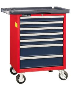 TS Tools 7-Drawer Roller Cabinet, Plastic Plate, Locking, TS-798P