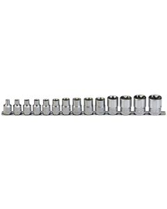 TX Tools 14Pc 1/2" Dr. Star Socket Set E8-E32, Durable, TX-414