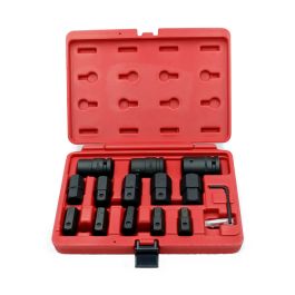 Genius Tools Hex Bit Socket Set 14 Piece Metric 3/4 Inch Drive CR-Mo Steel Durable Professional Quality - BS-614H