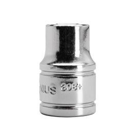 Genius Tools Bit Holder 1/4 Inch Hex Shank 3/8 Inch Drive Durable Steel Construction - 308+