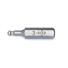 Genius Tools Hex Screwdriver Bit 3mm Size 1/4 Inch Hex Shank 30mm Length Precision Drive Durable Steel - 4133