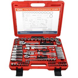 Genius Tools 87pc Metric Tool Set, 1/4