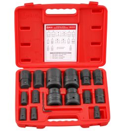 Genius Tools 16pc Metric Hex Bit Socket Set 1