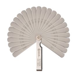 Genius Tools 25-Blade Metric Feeler Gauge Set, Steel, ANSI Certified