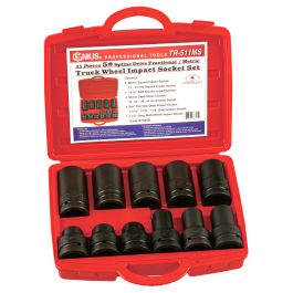 Genius Tools 11pc #5 Spline Dr. Impact Socket Set CR-Mo TR-511MS