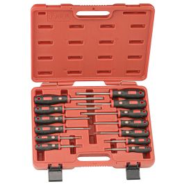 Genius Tools 13pc Star Screwdriver Set, HSS, Pro Grade, TR-513ST
