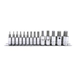 Genius Tools 14pc SAE Hex Bit Socket Set, 1/4