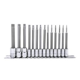 Genius Tools 14pc Star Bit Socket Set 1/4