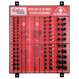 Genius Tools 90 Piece 3/8