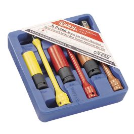 Genius Tools 6pc Metric Impact Torque Set, Color-Coded - CW-406M