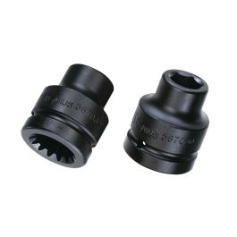Genius Tools 32mm Impact Socket, #5 Spline Dr, CR-Mo, 547032