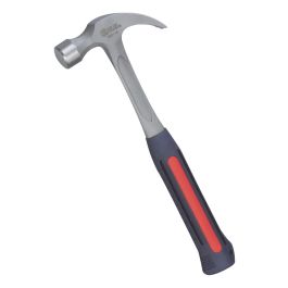 Genius Tools 1 lb Claw Hammer, Steel, Ergonomic Grip - 590116
