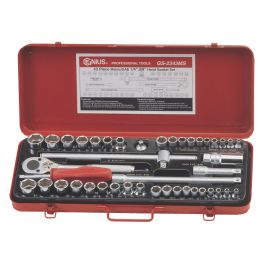 Genius Tools 43-Piece Socket Set, 1/4
