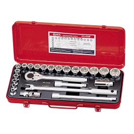 Genius Tools 24pc Metric Socket Set 1/2