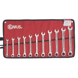 Genius Tools 11-Piece Metric Ratcheting Wrench Set, Stainless, GW-7211M