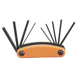 Genius Tools 9 Piece SAE Hex Key Wrench Folding Set - HK-009SF