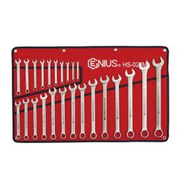 Genius Tools 24-Piece Metric Wrench Set, Matte, Pro-Grade, HS-024M