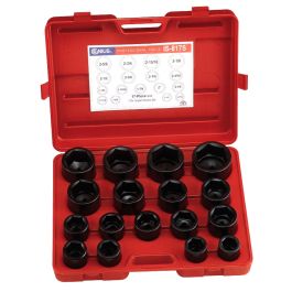 Genius Tools 17pc SAE Impact Socket Set 1