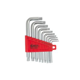Genius Tools 10pc Star Key Wrench Set, S2 Steel, Pro Grade - SK-010SS