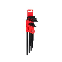 Genius Tools 10pc Tamperproof Star Key Set, Cr-V Steel, SK-010T