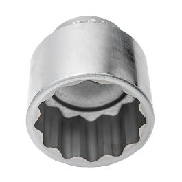 Genius Tools Hand Socket 2-1/8 Inch 3/4 Inch Drive 12-Point CR-Mo