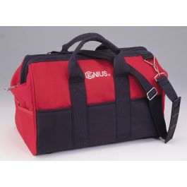 Genius Tools Tool Bag 16-Inch Zippered Top with Shoulder Strap